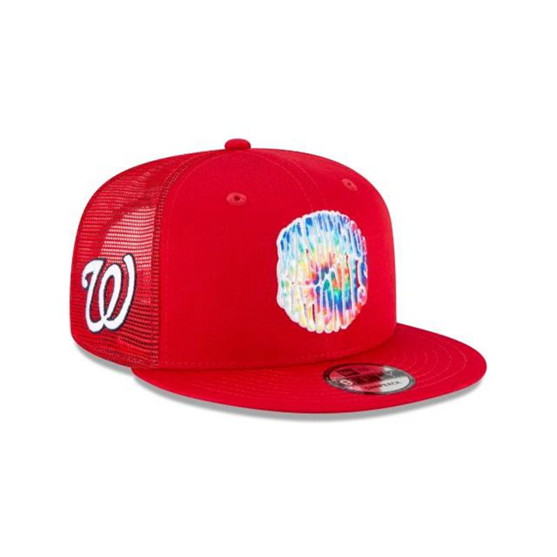 MLB Washington Nationals Groovy 9Fifty Snapback (FCC2145) - Red New Era Caps